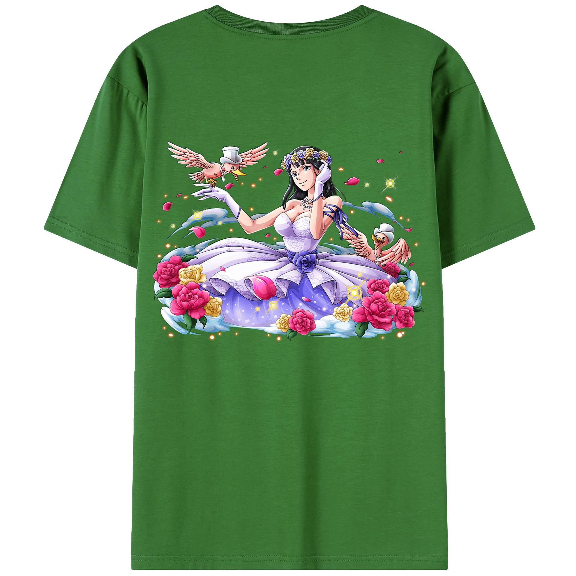 ワンピース ニコ・ロビン ONE PIECE Nico Robin レディース半袖Tシャツ(バックプリント)